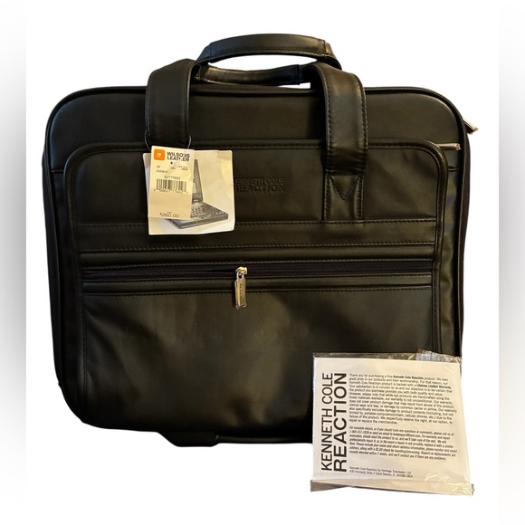 NWT KENNETH COLE REACTION CARRYON BRIEFCASE/SMALL CASE WITH LAPTOP SLEEVE - Picture 1 of 15
